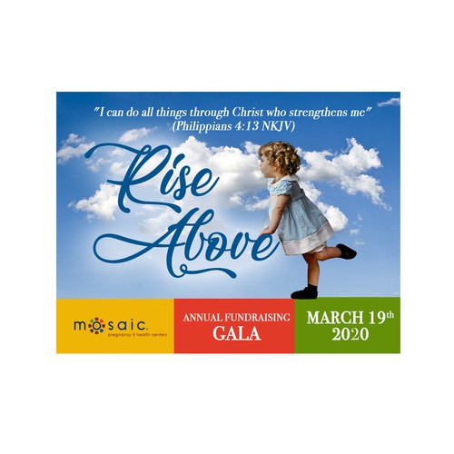 Rise Above Gala Postcard Mailer
