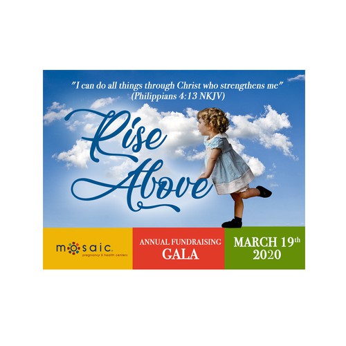 Rise Above Gala Postcard Mailer