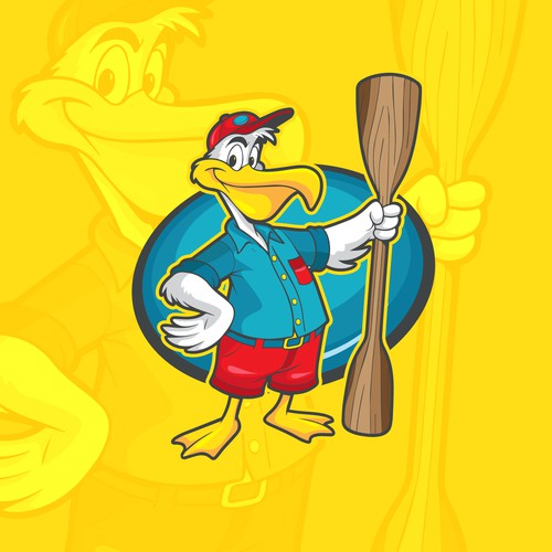 Bike and Kayak Pelican Mascot