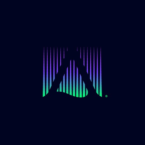 Modern Gradient Design for Aurora Skies Travel