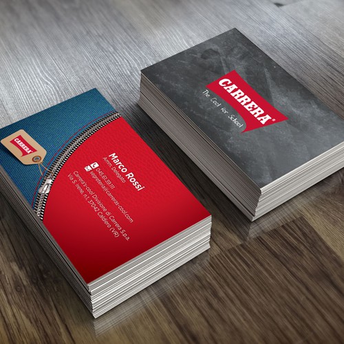 Business Card Concept Design - Carrera Jeans