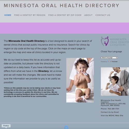Oral Health Website