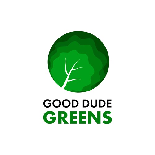 Good Dude Greens - Logo Design Concept