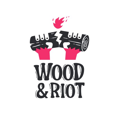 Wood & Riot logo idea