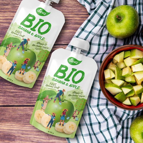 Design Organic 100% fruit pouches