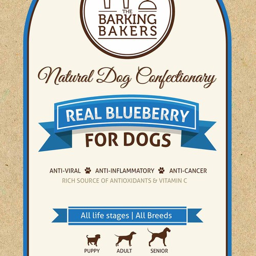 The Barking Bakers needs a new product label