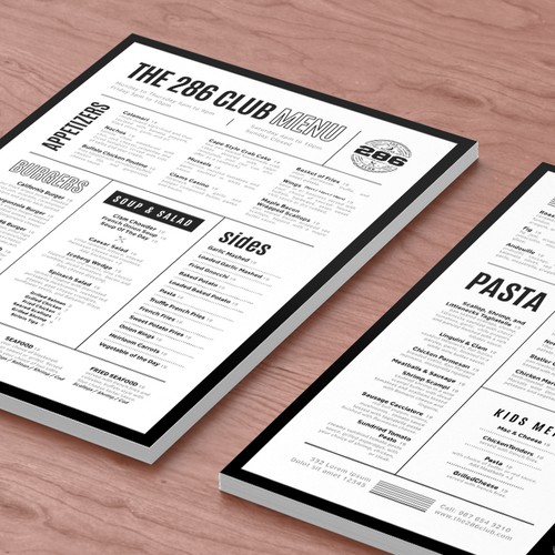 Menu Design