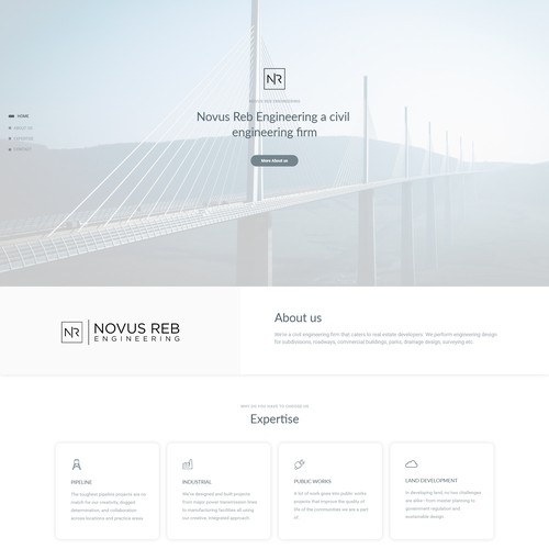 Novus reb engineering Website Design