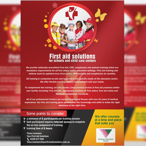 Flyer for First Aid Solutions