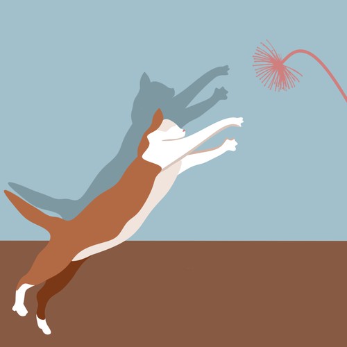 Minimalistic Cat Illustration