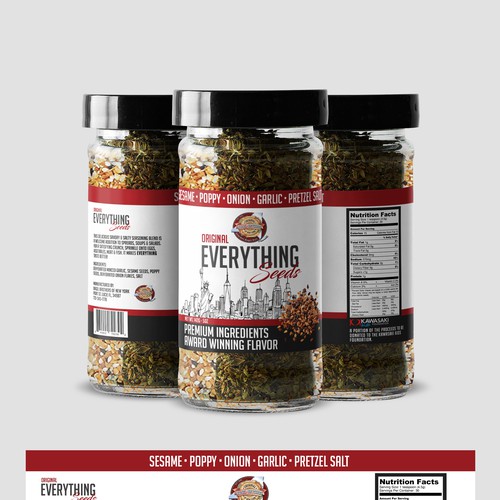 Bagel seeds packaging Design