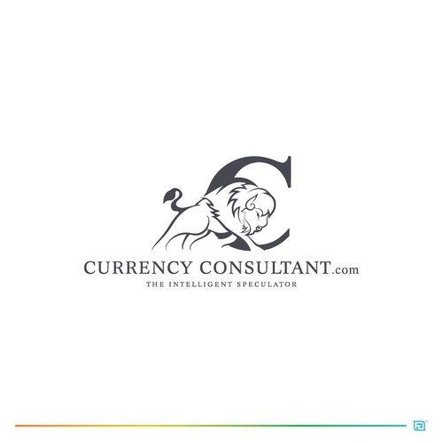 American Bison Logo for Currency Consultant company