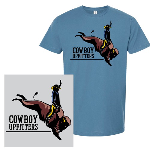 Full Color Logo Design for Cowboy Upfitters