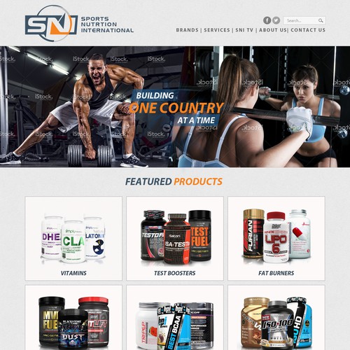 Website design for SN Sports