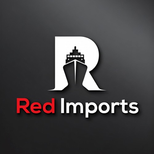 Elegant, Soft-Modern Logo for Red Imports