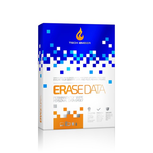 Erase Data Software Box Design