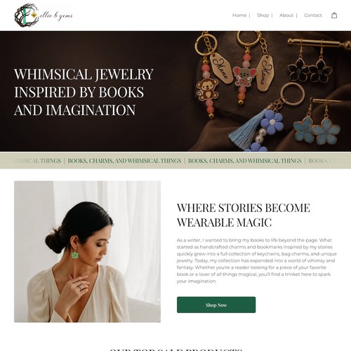 Ellie B Gems Ecommerce Redesign Optimization