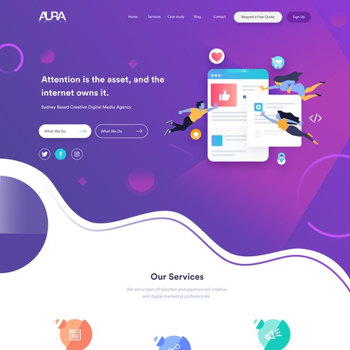 Professional & Creative Landing Page