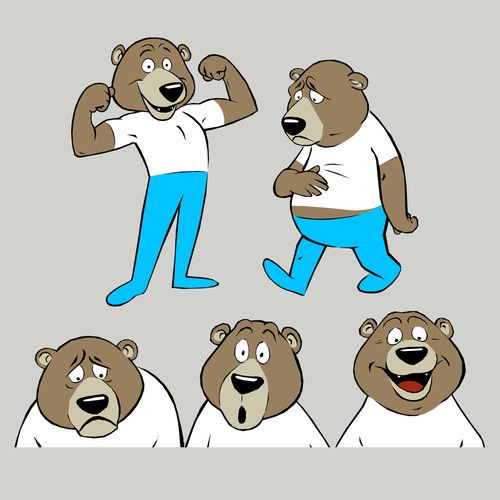 Bear character for DietSensor, an App for nutrition