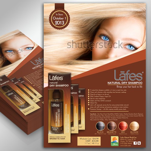 New Flyer needed for Lafes Natural Bodycare