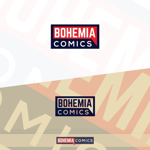 Logo for comic book company