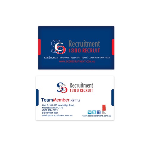 Help SCO RECRUITMENT with a new stationery