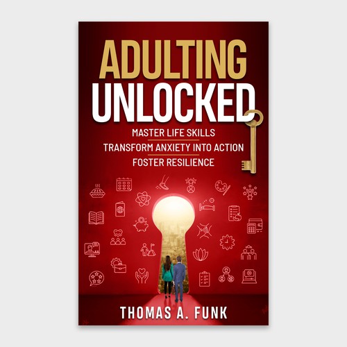 Compelling book cover for Adulting Unlocked