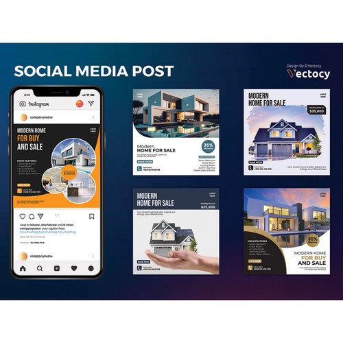  Real Estate Social Media Design