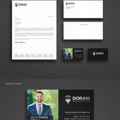 Stationery Design For Dorani Real Estate Team