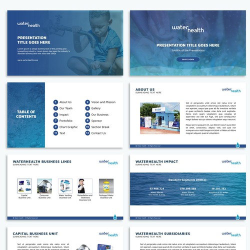 Water Company Powerpoint Template