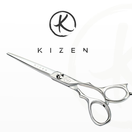 Design a minimalistic logo for our brand of hairdressing scissors.