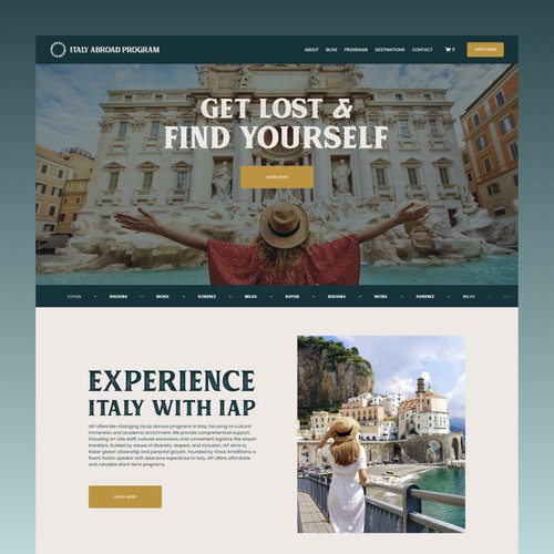 Updated Branding and New Website for Italy Abroad Program