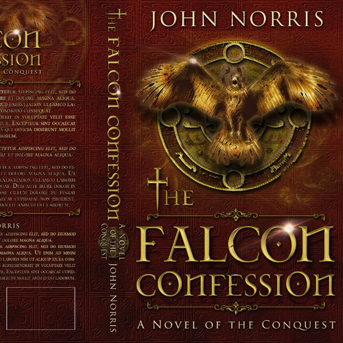 Creating a stunning book cover for "The Falcon Confession"