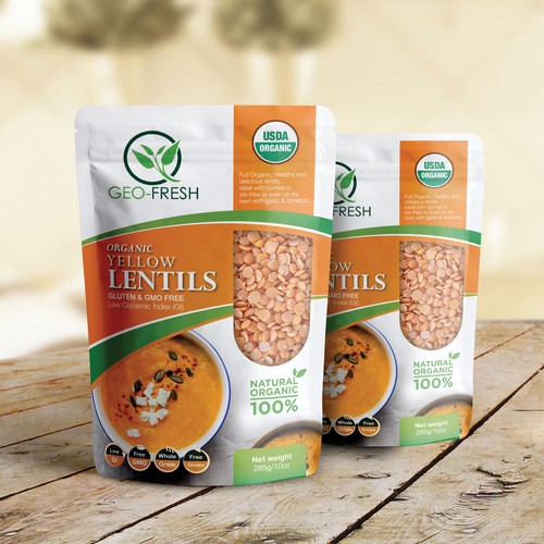 lentils package design