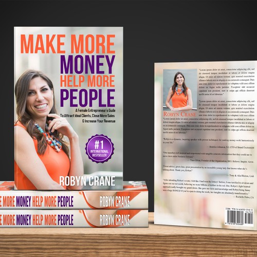 Cover book concept For Robyn Crane " Make more Money Help more People "