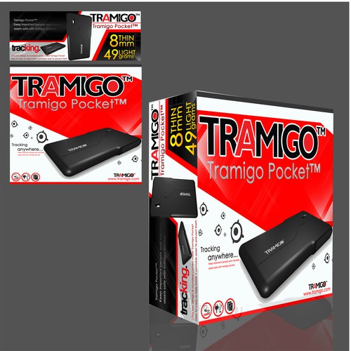 Design sales box for a new tracking device-Tramigo Pocket