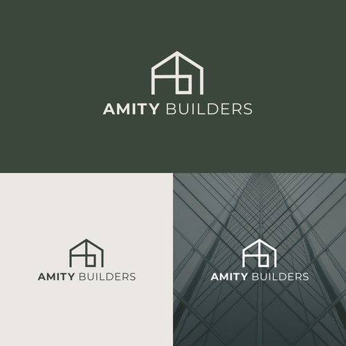 Simple Logo Design for Amity Builders