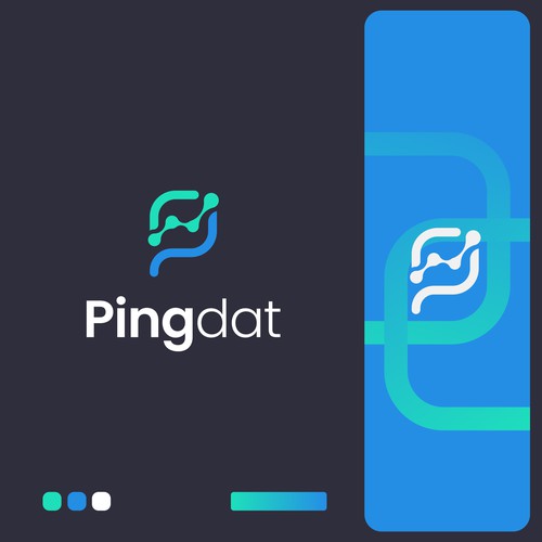 Clean and modern logo for Pingdat.