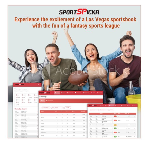 banner ad for sportspickr