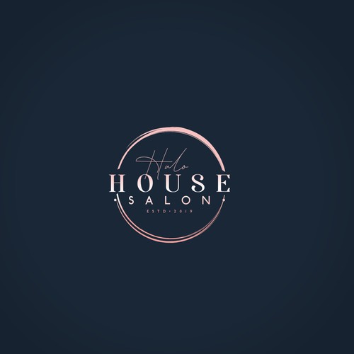 Luxury logo for halo house salon