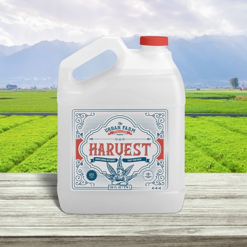 "Harvest" galoon label design