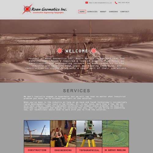 Website for construction company