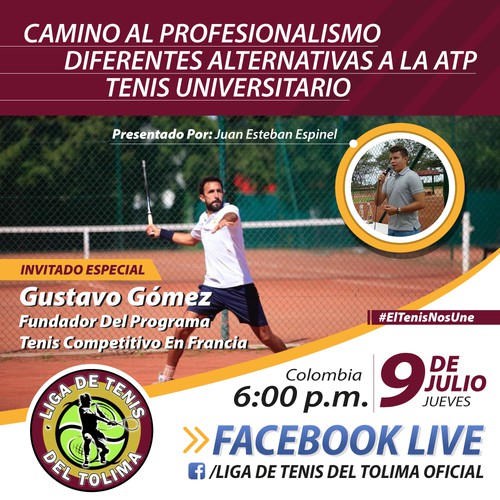 Flyer para Liga de Tenis del Tolima