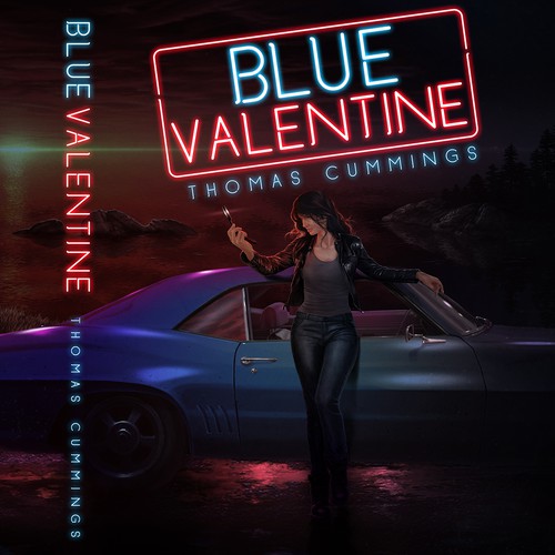Book Cover Illustration Entry for a Neo-noir Thriller