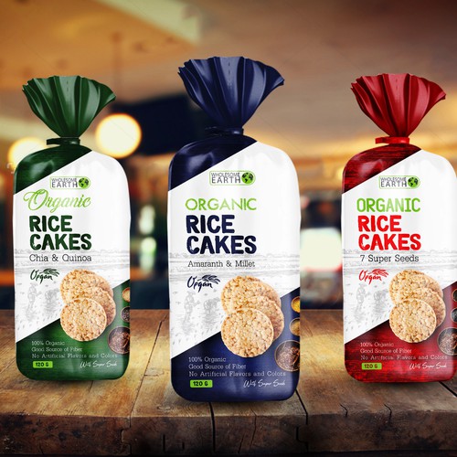 Organic rice cakes