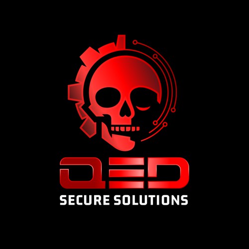 Edgy Logo Concept for Cybersecurity Firm Sticker