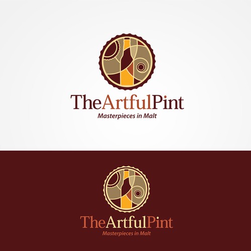 Create a logo for The Artful Pint craft beer store