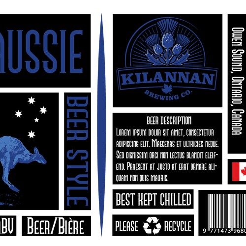 Craft brewery label concept