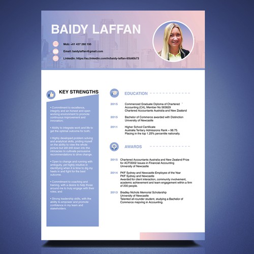 Different than normal resume design