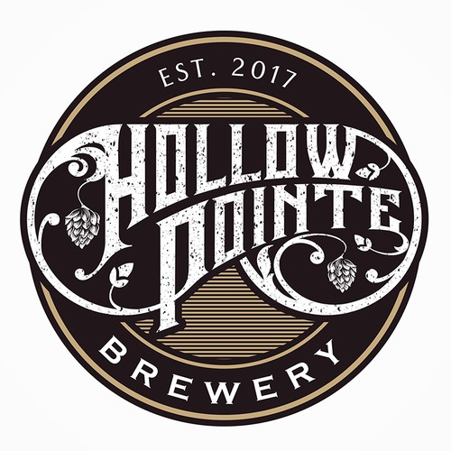Vintage logo for Hollow Pointe Brewery